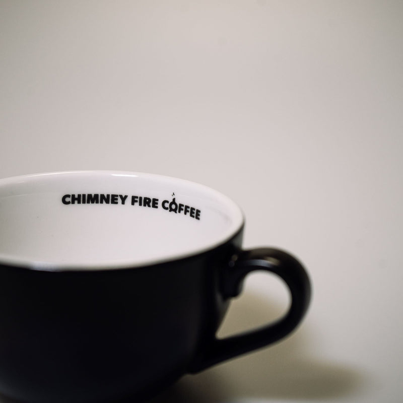 CERAMIC COFFEE CUP Merch Chimney Fire Coffee 2.75OZ (ESPRESSO) 