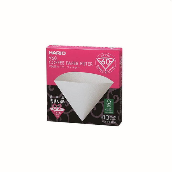 HARIO V60 COFFEE FILTER PAPERS - SIZE 02 - WHITE (2 PACKS) Filters & Accessories Chimney Fire Coffee 