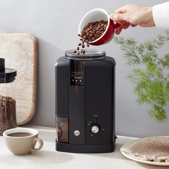 Wilfa Svart Aroma Precision Coffee Grinder (Black) Equipment Chimney Fire Coffee 