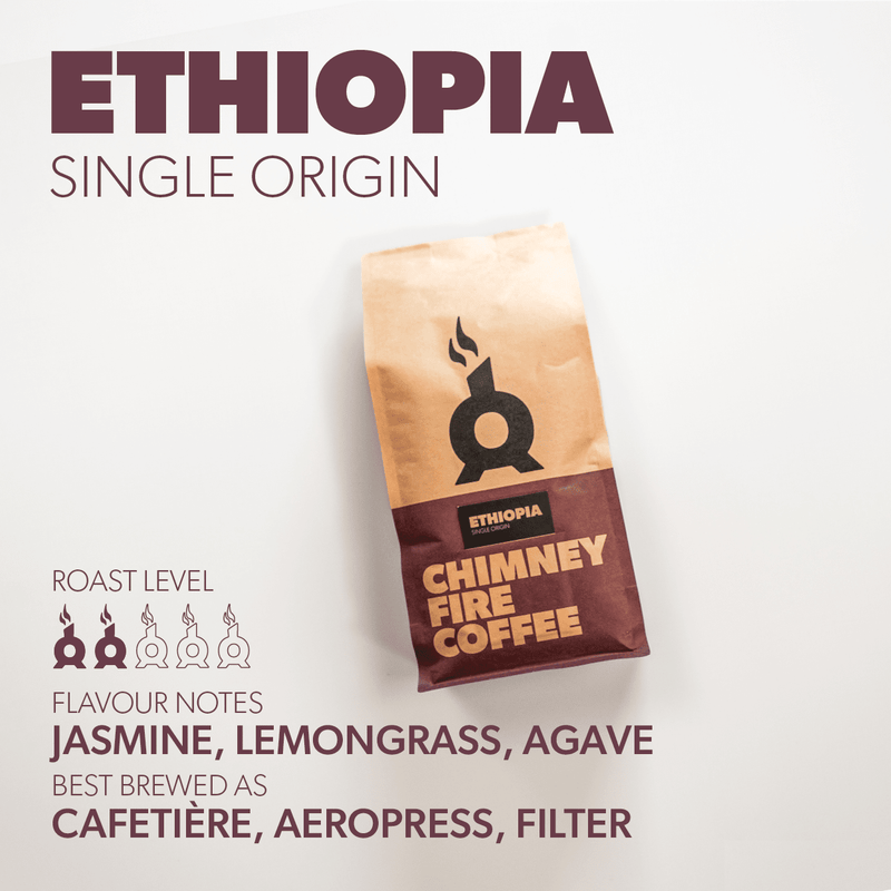 ETHIOPIA KECHO ANDERACHA Coffee Chimney Fire Coffee 1KG WHOLE BEAN 