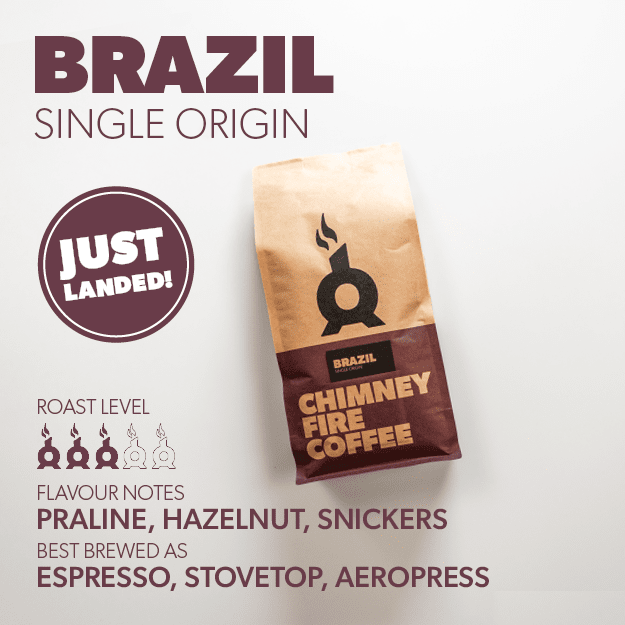 BRAZIL FAZENDA SERTAO Coffee Chimney Fire Coffee 1KG WHOLE BEAN 