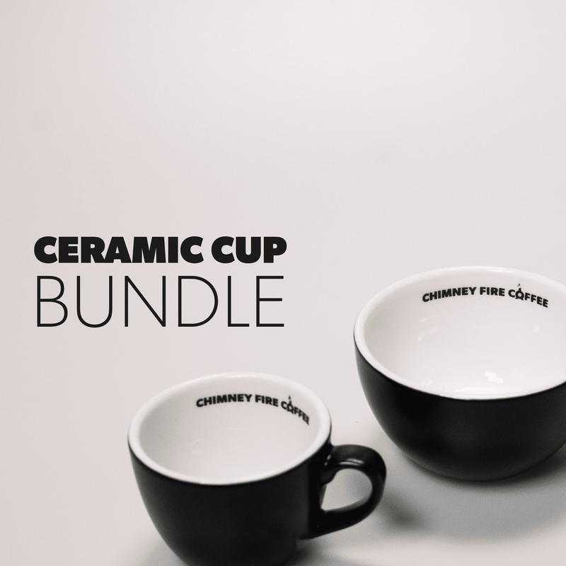 CERAMIC CUP BUNDLE Gift Chimney Fire Coffee 