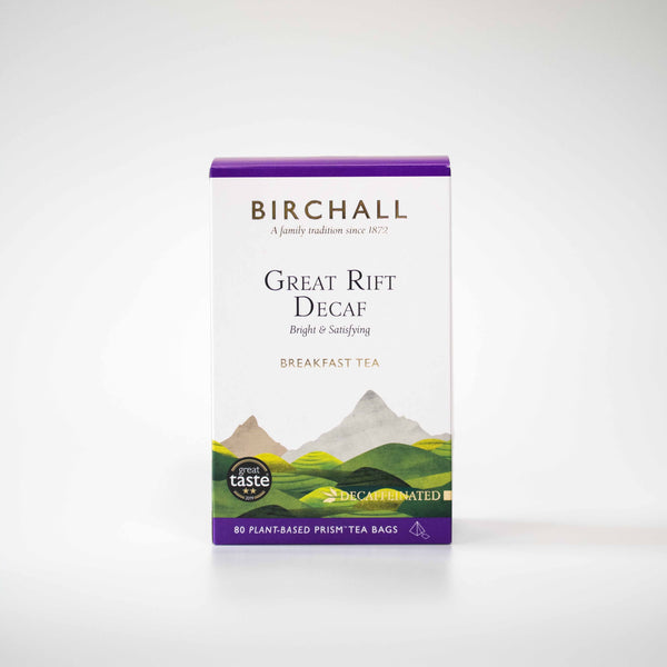 Birchall Great Rift Decaf Blend Tea [80 Plant-Based Prism Bags] Speciality Teas & Chocolate Chimney Fire Coffee 