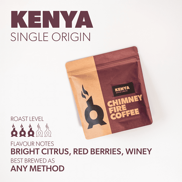 KENYA NGOE AB Coffee Chimney Fire Coffee 250G WHOLE BEAN 