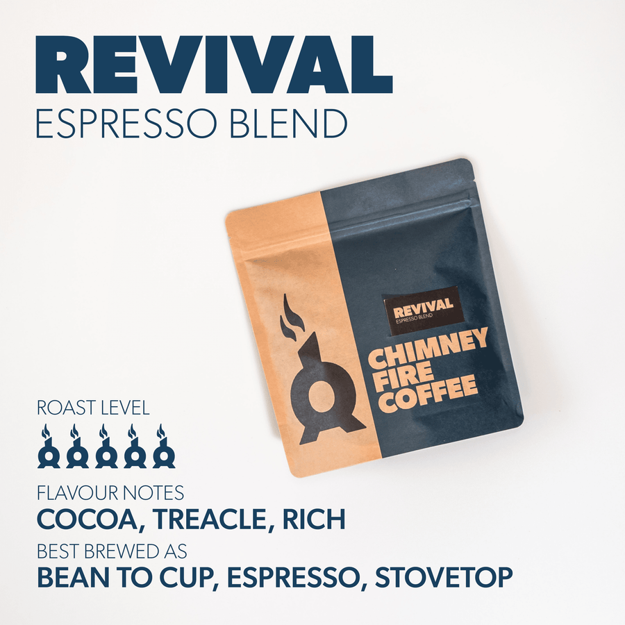 revival espresso blend chimney fire coffee