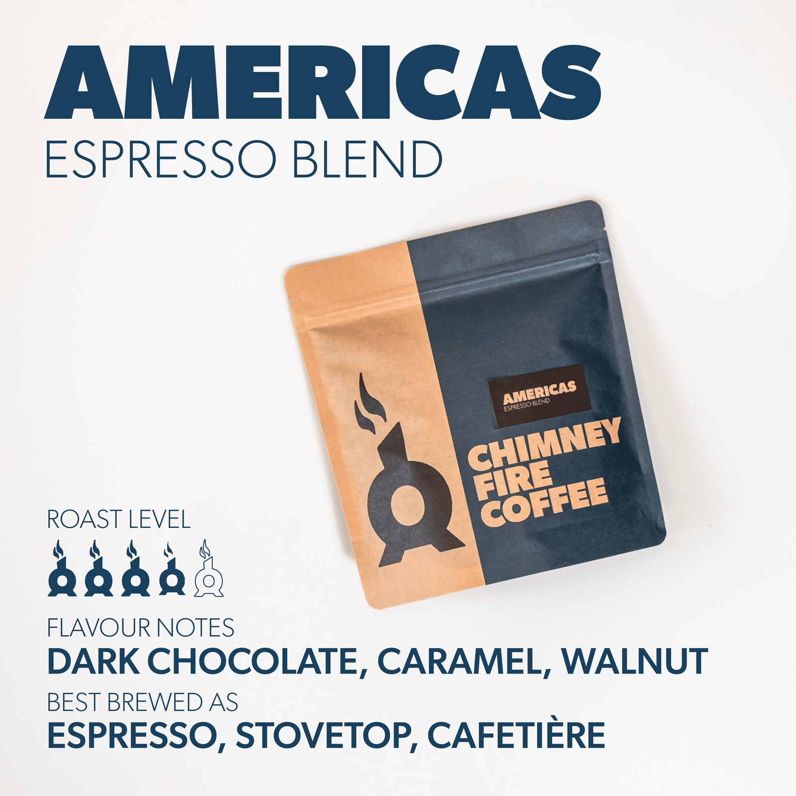 americas espresso blend chimney fire coffee