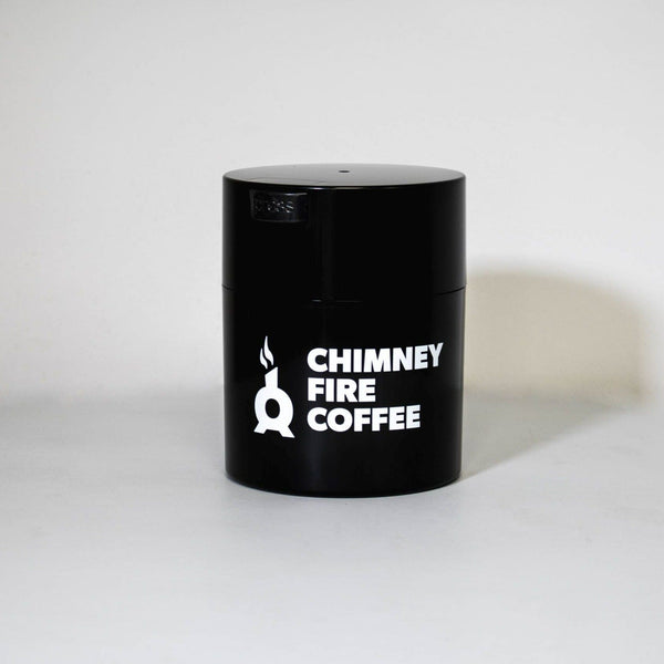 BRANDED COFFEEVAC STORAGE CONTAINER Merch Chimney Fire Coffee 